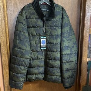 Weatherproof Green and Black Camo Jacket